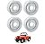 JOGO DE RODA ORIGINAL PARA JEEP WILLYS / FORD ARO 16X6 / 5 FUROS 4 UN - Imagem 1