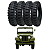Jogo Pneu Militar Pirelli Anteo 650 x 16 Jeep Willys Ford Jogo 4 Un - Imagem 1