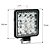 Farol Milha Led Quadrado Alumínio Fit 6000k 16 Led Smd 12/24v Tarponn - Imagem 4