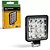 Farol Milha Led Quadrado Alumínio Fit 6000k 16 Led Smd 12/24v Tarponn - Imagem 1