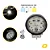 Farol Milha Led Redondo Alumínio 6000k 9 Led Cree 27w 9-60v Tarponn - Imagem 3