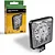 Farol Milha Led Quadrado Fit Alumínio 6000k 9 Led 12/24v Tarponn - Imagem 1