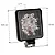 Farol Milha Led Quadrado Fit Alumínio 6000k 9 Led 12/24v Tarponn - Imagem 2