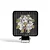 Farol Milha Led Quadrado Fit Alumínio 6000k 9 Led 12/24v Tarponn - Imagem 3