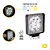 Farol Milha Led Quadrado Fit Alumínio 6000k 9 Led 12/24v Tarponn - Imagem 4