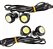 Led Grade Dianteira Luz Diurna Âmbar Caminhonete 4 Pç 18mm - Imagem 2