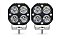 Par Super Farol Milha Spot Led Cree Luz Branca 40w + 40w Auxiliar Utv - Imagem 1
