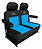 BANCO TRASEIRO PARA JEEP CJ5 WILLYS  / FORD COM CAIXA DE FERRAMENTAS - Imagem 1