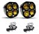 Par Super Farol Milha Spot Led Cree Luz Amarela 40w c/ Suporte Utv - Imagem 1