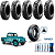 Jogo Pneu Militar Pirelli Anteo AT-06 650 x 16 Pick-up F75 Willys 5Un - Imagem 1