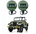 LANTERNA DIANTEIRA TORPEDO BLACK OUT JEEP MILITAR M38-A1 - Imagem 1