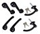 Kit Maçaneta Int/ext Porta e Manivela Vidro Toyota Bandeirante até 85 - Imagem 1