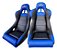 Bancos Concha Fixo Preto + Trilho Jeep Willys Cj5, Buggy, Gaiola e UTV - Imagem 1