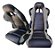 Banco Concha Reclinavel Para Jeep Willys / Ford CJ5 Preto e Cinza - Imagem 1