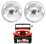 PAR FAROL JEEP 75 RURAL WILLYS/FORD MOD. SEALED BEAM S/ SOQUETE E LÂMPADA - Imagem 1