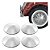 Calota Aço Cromada Primeira Linha Roda 5 Furos VW Fusca 1200 1300 Até 1974 Karmann Ghia Até 1969 - Imagem 1