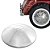 Calota Aço Cromada Primeira Linha Roda 5 Furos VW Fusca 1200 1300 Até 1974 Karmann Ghia Até 1969 - Imagem 2