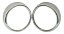 Moldura Aro Farol Fusca Kombi 76/85 Ferro Cromado 1 Furo Par - Imagem 2