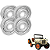 Jogo Rodas Ferro Jeep Willys CJ3B Aro 16x6 - 5 Furos (4un) - Imagem 1