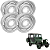 JOGO DE RODA ORIGINAL JEEP WILLYS CJ2A 16X4,5 (4un) - Imagem 1