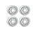 JOGO DE  RODA ORIGINAL JEEP M38  16X4,5 - Imagem 2