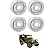 JOGO DE  RODA ORIGINAL JEEP M38  16X4,5 - Imagem 1