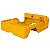 Caixote Carroceria Em Fibra Jeep Willys / Ford CJ5 na Cor Amarela - Imagem 3
