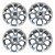 Jogo 4 Rodas Liga Leve Aro 17 Prata Original Ford Ecosport GN151007F1B - Imagem 2