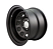 JOGO DE RODA DAYTONA BLACK 17X9 - 5 FUROS DE 139.7 OFFSET 25 PRETO FOSCO ELETROSTÁTICO - Imagem 4