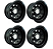 Jogo de Roda Daytona Preta 17x9 Jeep Willys / Rural / F 75 / F 100 / F1000 - Imagem 1