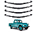 Kit Feixe De Mola Pick Up F 75 Ford Willys - Imagem 1
