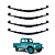 Kit Feixe De Mola Pick Up F75 Ford / Willys (Dianteira/Tarseira) - Imagem 1