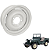 RODA ORIGINAL PARA JEEP WILLYS CJ2A E CJ3A 16X6 BRANCA - Imagem 1