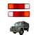 LANTERNA TRASEIRA LED CAMINHÃO MILITAR MB 1113 1513 1618 1620 - 90W 12/24V - PAR - Imagem 1