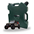 Galão 12L Off Road Expedições com Bico Exclusivo SeaFlo Verde Militar - Imagem 1