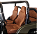 JOGO DE BANCO JEEP CJ5 FORD / WILLYS C/ COURVIN NÁUTICO E COM SUPORTE - Imagem 6