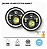 PAR FAROL LED ANGEL EYES SETA LARANJA 7" TROLLER JEEP WRANGLER VW SCP-7250 - Imagem 3