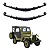 Feixe De Molas Traseiro (Esquerdo+Direito) Jeep Willys CJ2A CJ3A CJ3B (1948a1954) - Imagem 1
