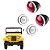 Kit Lanterna Dianteira Traseira Sem Vigia Jeep CJ5 Willys / Ford - Imagem 1