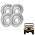 JOGO DE RODA ORIGINAL PARA JEEP WILLYS / FORD ARO 16X6 / 5 FUROS 4 UNIDADES - Imagem 1