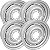 JOGO DE RODA ORIGINAL PARA JEEP WILLYS / FORD ARO 16X6 / 5 FUROS 4 UNIDADES - Imagem 2