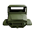 CABINE EM FIBRA TOYOTA BANDEIRANTE PICK-UP VERDE MILITAR - Imagem 3