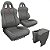 BANCO PARA TROLLER RALLYE DESIGN STRADALE EM COURO (PAR) + CONSOLE CINZA - Imagem 1