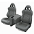 BANCO PARA TROLLER RALLYE DESIGN STRADALE EM COURO (PAR) + CONSOLE CINZA - Imagem 2