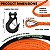 Cabo de Guincho Sintético Dyneema Premium - 3/8" x 60 pés (Laranja) - Imagem 2