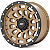Roda Rough Country 87 Series 17x8,5 (Furação 5x4.5) - Bronze Fosco com Beadlock Preto - Imagem 1