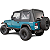 Capota de Reposição Soft Top TACTIK (Apenas Tecido) – Black Diamond com Janelas Escurecidas (Jeep Wrangler YJ | 1988 a 1995) - Imagem 1