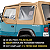 Capota de Reposição Soft Top TACTIK (Apenas Tecido) – Spice Denim com Janelas Removíveis e Películas de Porta (Jeep Wrangler YJ | 1988 a 1995) - Imagem 3
