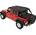 Capota Safari-Style Bestop Header Bikini (Preta Diamond) – Wrangler JKU Unlimited 4 Portas (2007-2009) - Imagem 1