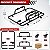Suporte Móvel de Armazenamento para Portas (Kit com 3 Peças) - Jeep Wrangler YJ, TJ, JK, JKU, JL (1987-2021) - Imagem 2